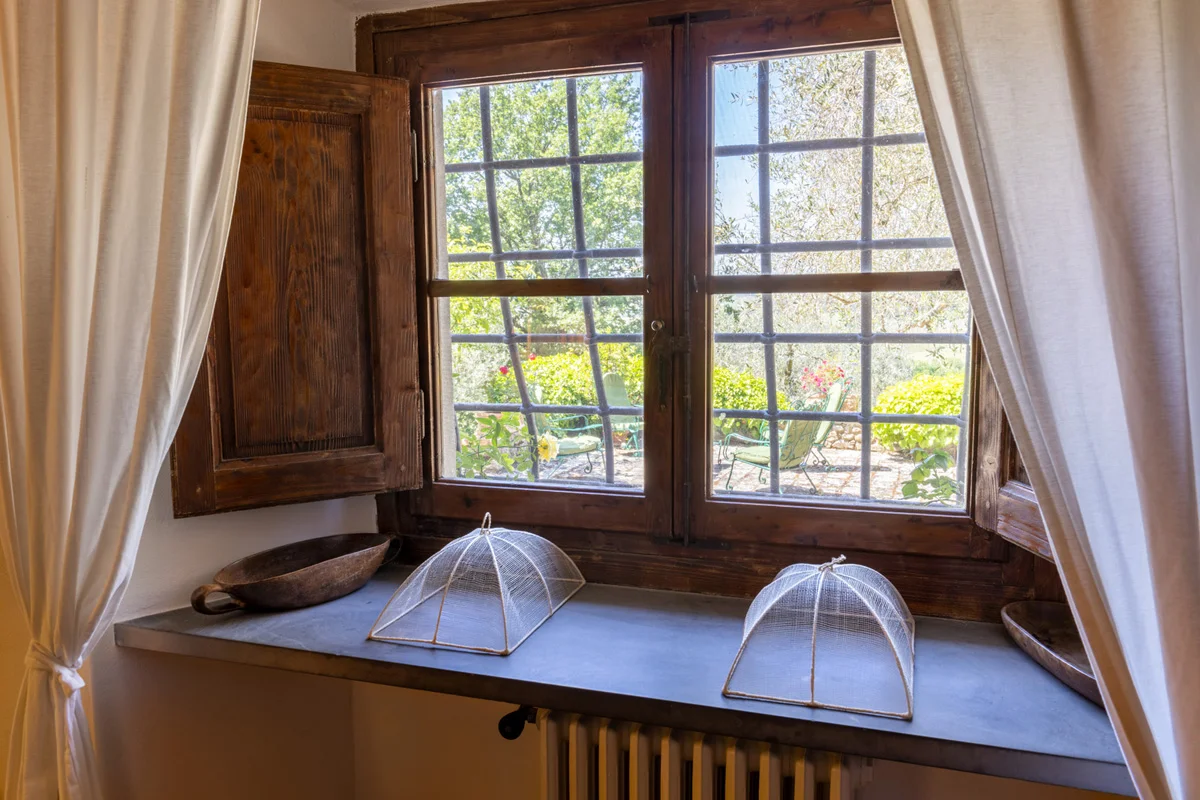 dettaglio fotografia di interni villa chianti